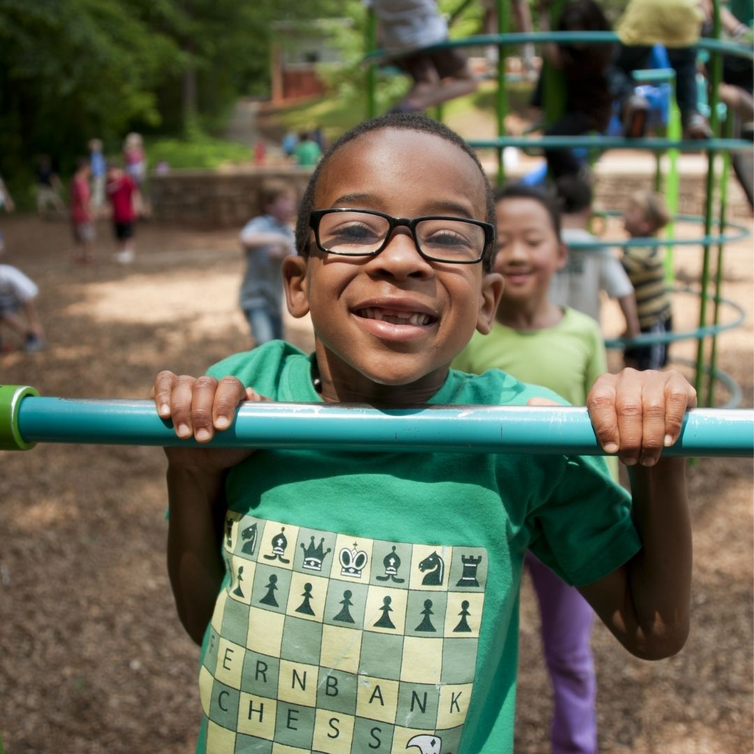 child on playground