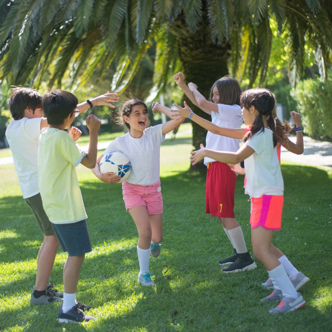 kids playing soccer