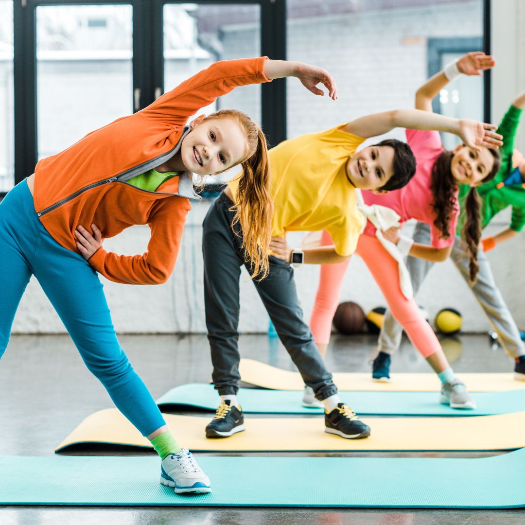 kids exercising