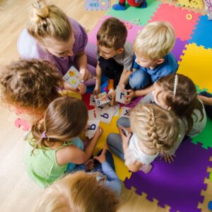 kids learning in daycare