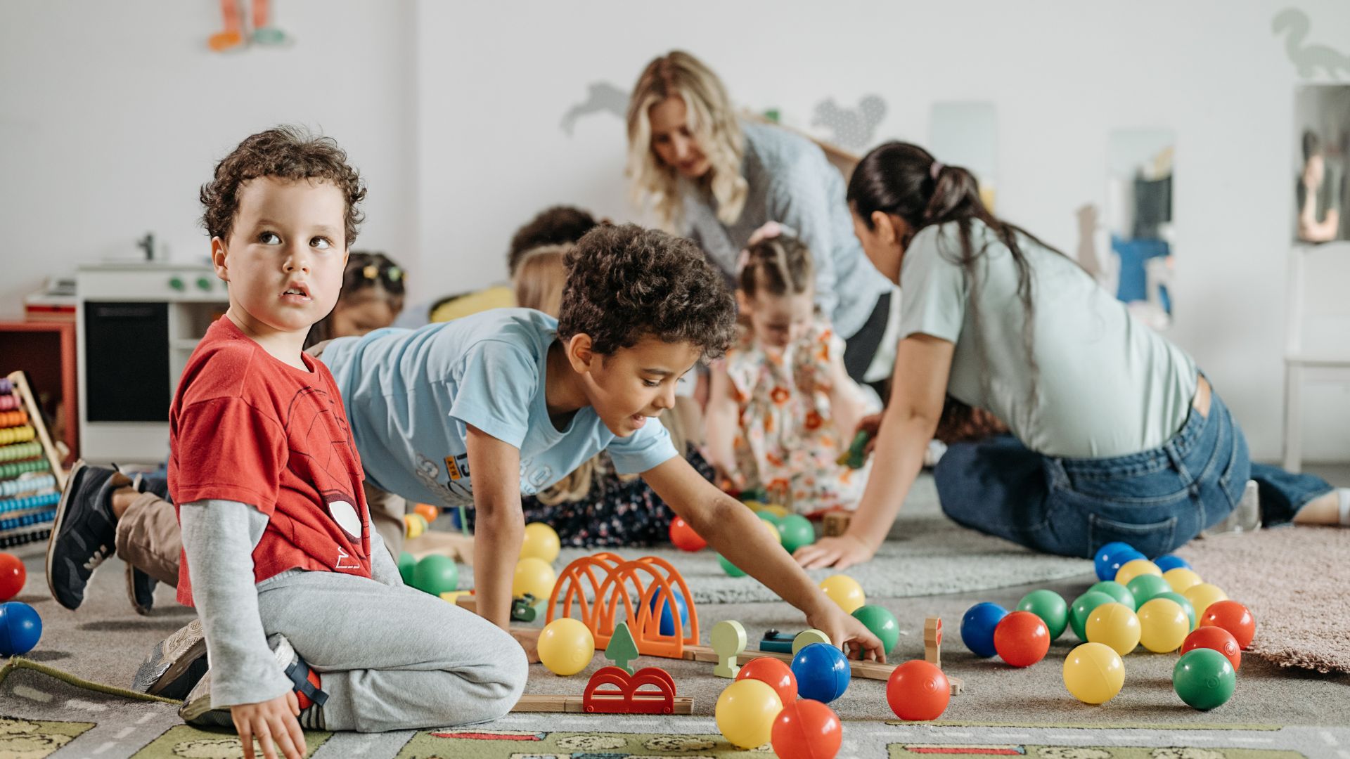 children at daycare