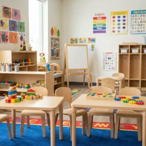 A clean and organized classroom environment at Jaycees Early Learning Center.